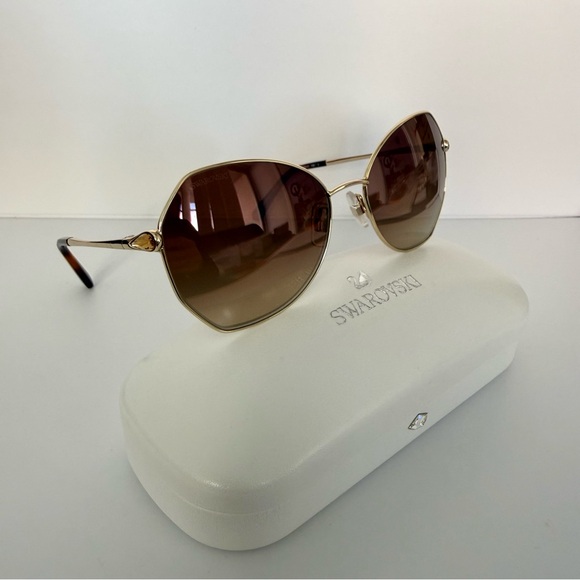 NEW!!! Swarovski brown sunglasses SK266 32G Authentic Retail 225$ main image 5
